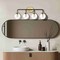 Jonathan Y Caleb 30.75" 4-Light Contemporary Transitional Iron/Glass LED Vanity Light, Black/Brass Gold JYL9554A - alternate 9