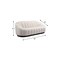 Homeroots 85" Cream Curved Sofa 557022 - alternate 5