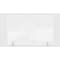 Ghent Partition Extender, Clear Thermoplastic w/ Tape, 30''H x 29''W PEC3029-T - alternate 2