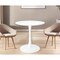 Homeroots 32" White Metal Dining Table 520866 - alternate 8