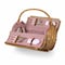 Picnic Time Family Of Brands Barrel Picnic Basket, Red & White Gingham Pattern 223-25-300-000-0 - alternate 6