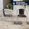 Flash Furniture Commercial Aluminum & Dk Brown Rattan Stack Chair, PK4 4-TLH-020-GG - alternate 10