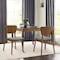 Armen Living Kalia Wood Dining Chair in Walnut Finish with Charcoal Fabric - Set of 2 LCKACHWACH - alternate 6