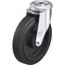 Zoro Select Bolt-Hole Caster, 7 7/8"dia, Swivel, Rubber LER-POEV 200KA - alternate 1