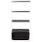 Leisuremod Brentwood Etagere Bookcase with White Steel Frame & Melamine Board Shelves, Dark Walnut BBW-65DW - alternate 5