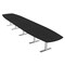 Skutchi Designs Arc Boat Conference Table With Power, 48 in W, 240 in L HAR-ABOT-48X240-T-U999ST19-NA - alternate 1