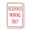 Signmission Reserved Parking Only, Heavy-Gauge Aluminum Rust Proof Parking Sign, 18" x 24", A-1824-24781 A-1824-24781 - alternate 1