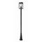Z-Lite Hartwell 4-Light Outdoor Post Mounted Fixture, 10 in W x 116.75 H, Sand Black 5019PHBR-519P-BK - alternate 1