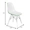 Leisuremod Dover Modern ABS Plastic Dining Side Chair with Metal Base EPC19WG - alternate 6