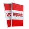 Signmission Liquor, Plastic Signs Only 24 Inch x 36 Inch, Corrugated Plastic, 2PK CSB-2436-2PACK-Liquor - alternate 1