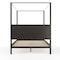 Martha Stewart Hayes Queen Size Solid Wood Canopy Platform Bed w/Wood Headboard and Footboard, Dark Gray MG-90025-CQ-DKGY-MS - alternate 7