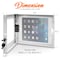 Pyle Pyle Anti-Theft Tablet Security Case Holder - 11 Inch Metal Wall Mount Tablet Kiosk, Lock & Key, Vesa PSPADLKW08W - alternate 6