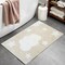 Homeroots 32" White And Beige Cotton Clouds and Stars Youthful Bath Rug 634895 - alternate 5