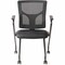 Lorell Conjure Mesh Training Chairs with Arms, Black, 2 ct LLR62019 - alternate 1