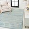 Jonathan Y Khalil Modern Berber Stripe Turquoise/Cream 4 ft. x 6 ft. Area Rug MOH207D-4 - alternate 6