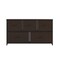 Flash Furniture Harris 5 Drawer Storage Dresser with Black Cast Iron Frame, Brown Wood Top and Brown Easy Pull Engi WX-5L206-MDF-BK-BR-GG - alternate 7