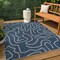 Jonathan Y Nolan Modern Coastal Organic Shapes Navy/Cream 4 ft. x 6 ft. Indoor/Outdoor Area Rug TSN307A-4 - alternate 5