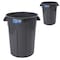 Magnum Tool Gray 44 Gallon Trash Can, Construction Grade, Heavy Duty Plastic (2 Pack) CMTC-C000-44G02 - alternate 1