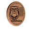 Holland Bar Stool Co University of Georgia  13" Laser Engraved Solid Wood Sign WSgnLNatGA-Un - alternate 1