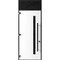Vdomdoors Front Exterior Prehung Steel Door Ronex0144 Grey 96 Transom Window Sidelite Entry Metal Modern RONEX0144EXD-GRE-W36xH96+16-RH-I - alternate 1