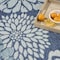 Homeroots 4' X 6' Navy Blue Floral Indoor Outdoor Area Rug 572574 - alternate 4