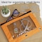 Bazic Products 3-Ring Pencil Pouch with Mesh Window, Retro Pastel Colors, 4PK 810 - alternate 3