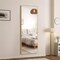 Simple Deluxe Full Length Mirror, Floor Mirror with Stand, Mirror Full Length for Home Wall Decor, Aluminum Frame 3A88MIROZJ2164GLD - alternate 6