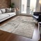Homeroots 3' X 5' Linen And Gray Abstract Washable Indoor Outdoor Area Rug 606031 - alternate 6
