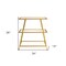 Homeroots 36" Gold Metal And Glass Three Tier Etagere Bookcase 527600 - alternate 7