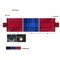 Mytee Products Heavy Duty 18oz 3 Pc Lumber Tarp (8 ft Drop) - Red Ends - Blue Mid 3PCLT-R-BL-R - alternate 4