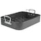 Gibson Greystone 2 Piece Carbon Steel 16.25in. Turkey Roaster Set in Speckled Grey 82665.02R - alternate 1