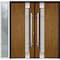Vdomdoors Steel Double Doors Deux 1713 Natural Oak White Sidelight Exterior Window Stainless Inserts Double M DEUX1713DEXD-OAKW-RH-W72+16 x H80 - alternate 5