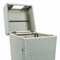 Happimess Keaton Modern 24.13 Gal. All-Weather Wicker/Metal Lidded Hideaway Outdoor Trash Can, Mint Blue/White HPM1203C - alternate 5