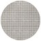 Homeroots 8' Taupe And Gray Round Geometric Washable Indoor Outdoor Area Rug 595609 - alternate 6