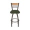 Holland Bar Stool Co Eleanor 30in Swivel Bar Stool with Bronze Finish, Medium Back and Canter Pine Seat 880 - alternate 6