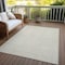 Homeroots 8' X 10' Beige And Ivory Geometric Washable Indoor Outdoor Area Rug 600723 - alternate 4