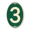 Signmission Number 3, 12 Inch X 18 Inch Architectural Oval, Heavy Gauge Aluminum A-OV-G-1218-22896 - alternate 1
