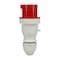 Walther-Werke Pin and Sleeve Plug, 16A, 480 VAC, 3 Phase, 3 Pole, Red, Screw Terminals Wire Connection Type 210406 - alternate 6