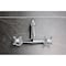 Kingston Brass Two-Handle Wall Mount Bridge Kitchen Faucet, Polished Chrome KS3251AX - alternate 5