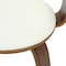 Leisuremod Modern Wooden Dining Chair, Walnut Color Frame in White, Brivo Collection BC22W - alternate 6