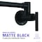 Anzzi Braccia 24" Wall Mounted Pot Filler in Matte Black KF-AZ258BKM - alternate 7
