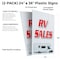 Signmission Rv Sales, Plastic Signs Only 24 Inch x 36 Inch, Corrugated Plastic, 2PK CSB-2436-2PACK-Rv Sales - alternate 2