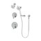 Symmons Identity HydroMersion Double Handle Shower Diverter Trim Kit with Hand Spray (Valve Not Included) 679515TRM - alternate 1
