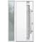 Vdomdoors Steel Door Deux 1713 White Enamel Sidelight Exterior Black Window Stainless Inserts Single Modern P DEUX1713EXD-BEM-W36+14 x H80-Left-hand Inswing - alternate 2