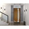 Vdomdoors Steel Door Deux 1713 Natural Oak Transom White Window Stainless Inserts Single Modern Painted-W36xH DEUX1713EXD-OAKW-W36 x H80+16-Right-hand Inswing - alternate 3