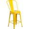 Flash Furniture 24" High Yellow Metal Counter Height Stool w/Back CH-31320-24GB-YL-GG - alternate 1