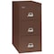 Fireking 3 Drawer, 2 Hr Fire & Impact Rated, Vertical, 32" depth Legal Brown 3-2144-2BR - alternate 1