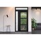 Vdomdoors Front Exterior Prehung FiberGlass Door Clear Glass See-through / Manux 8555 Matte Black Clear Glass MANUX8555EXD-BLK-W36+14 x H80+14-RH - alternate 3