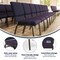 Flash Furniture Purple Fabric Church Chair, PK4 4-FD-CH02185-GV-ROY-GG - alternate 6