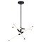 Vaxcel Avalon 3-Light 27 in W Matte Black Pendant Light with Frosted White Shade, Integrated LED P0425R - alternate 1